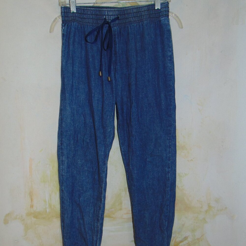 Wax Jean Premium Denim Joggers Jeans Womens Blue Boho Basic Capsule Wardrobe